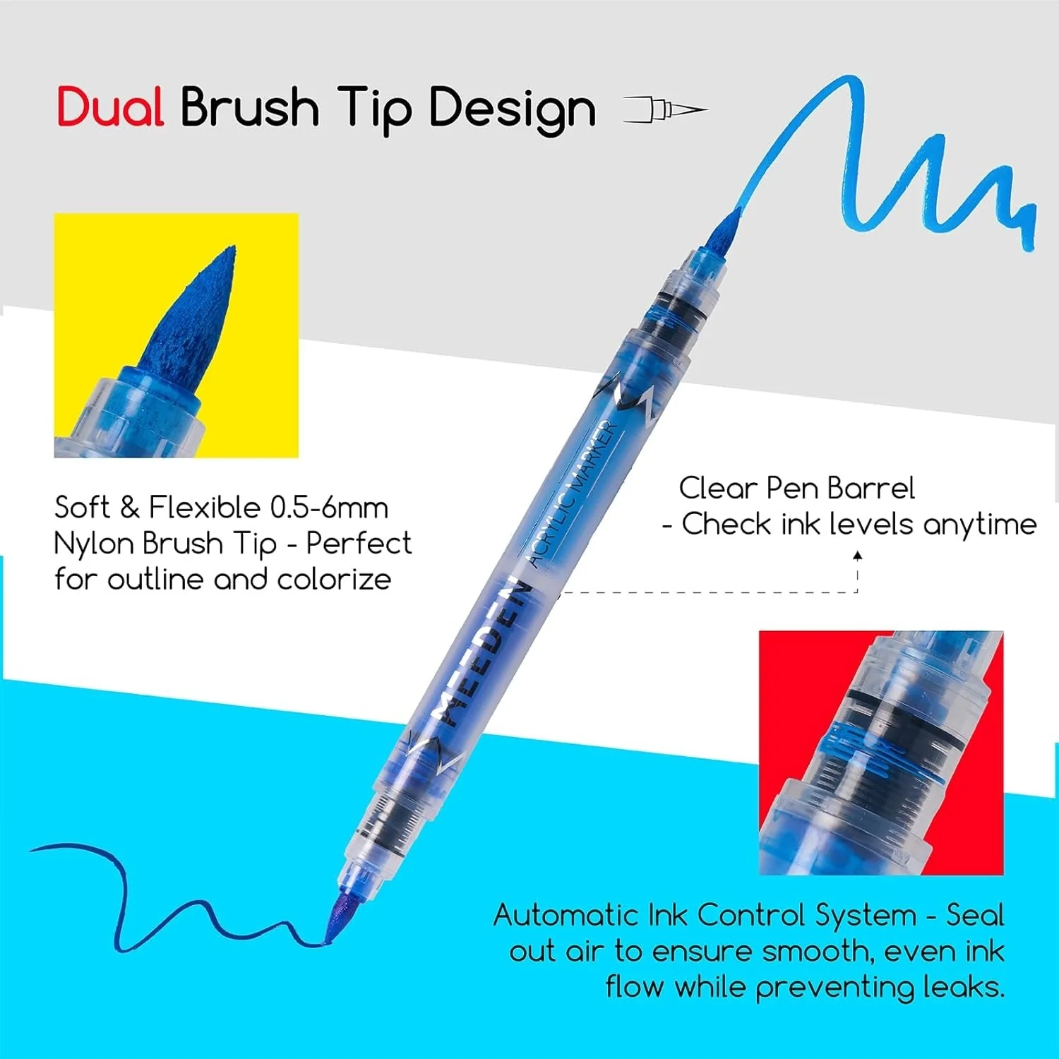 MEEDEN Dual Tip Acrylic Paint Markers β 48 / 96 / 120 Colors - Image 10