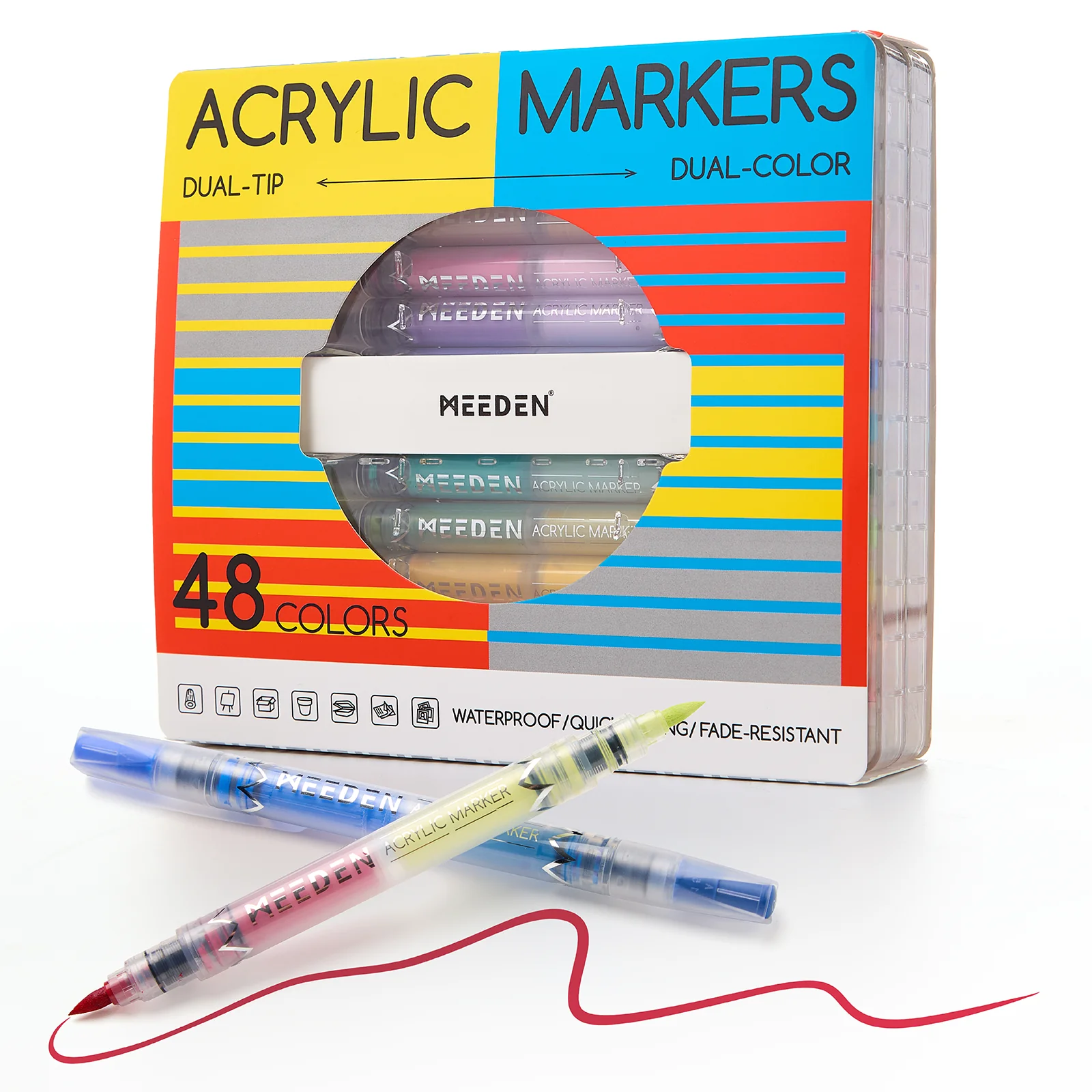 MEEDEN Dual Tip Acrylic Paint Markers β 48 / 96 / 120 Colors - Image 16