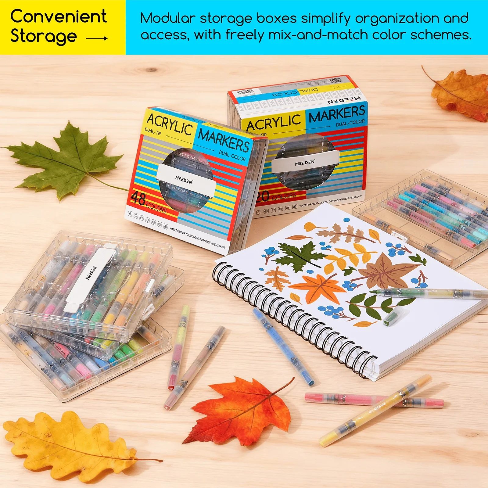 MEEDEN Dual Tip Acrylic Paint Markers β 48 / 96 / 120 Colors - Image 9