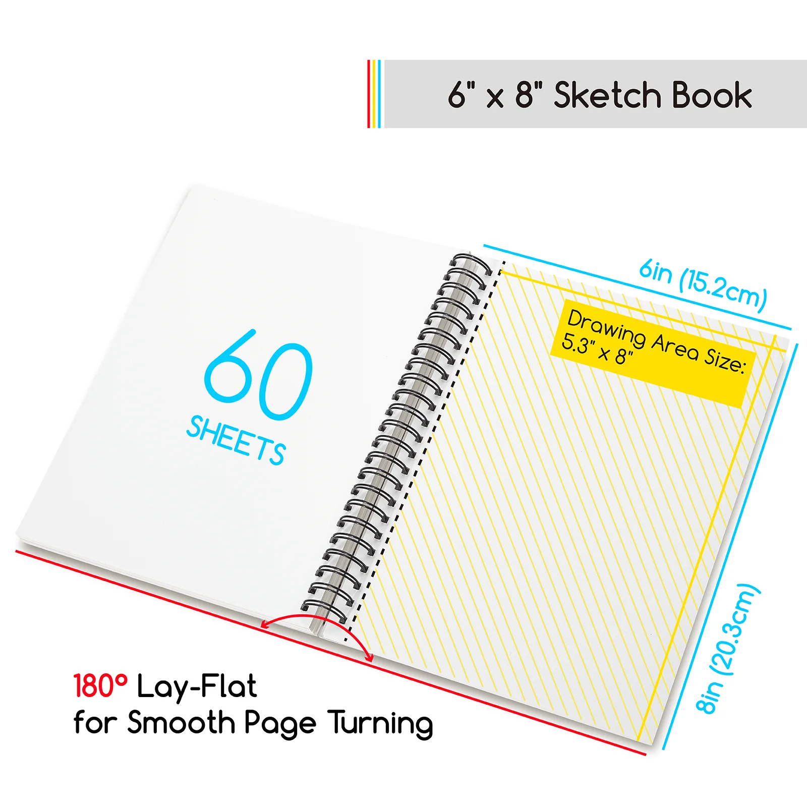 MEEDEN Artist Sketchbook Paper Pad with Heavy Weight Paper - Image 3