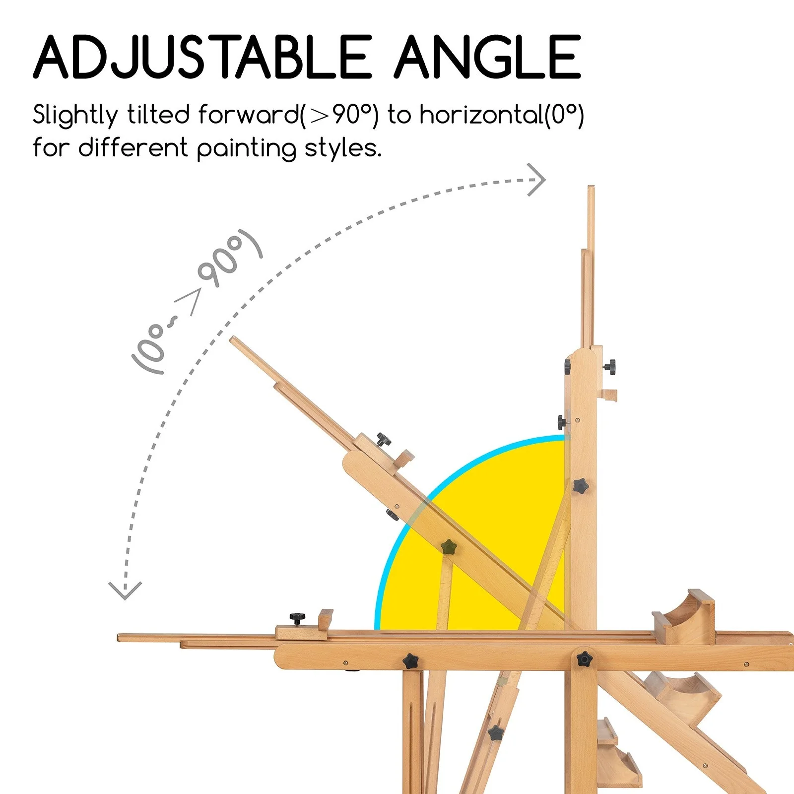 MEEDEN Extra Large Heavy Duty Artist Easel Stand-W11 - Image 6