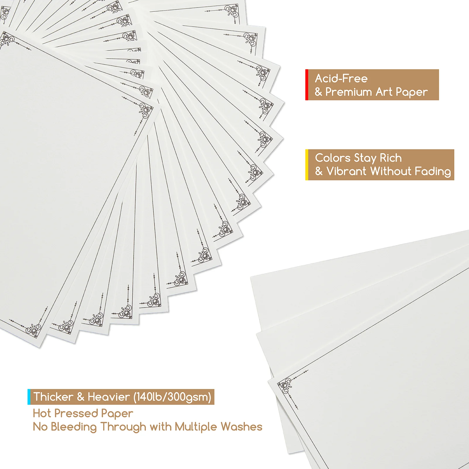 MEEDEN Blank Watercolor Paper Postcards - Image 6