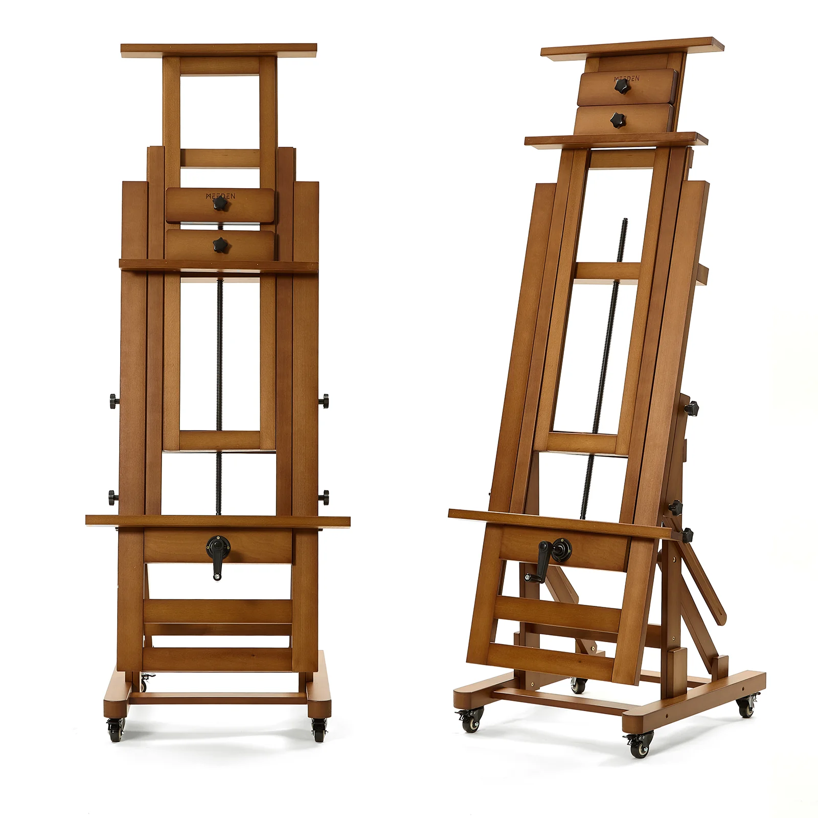 MEEDEN Deluxe Studio Large Rocker Crank Heavy Duty Artist Easel-Walnut-DHJ-12 - Image 5