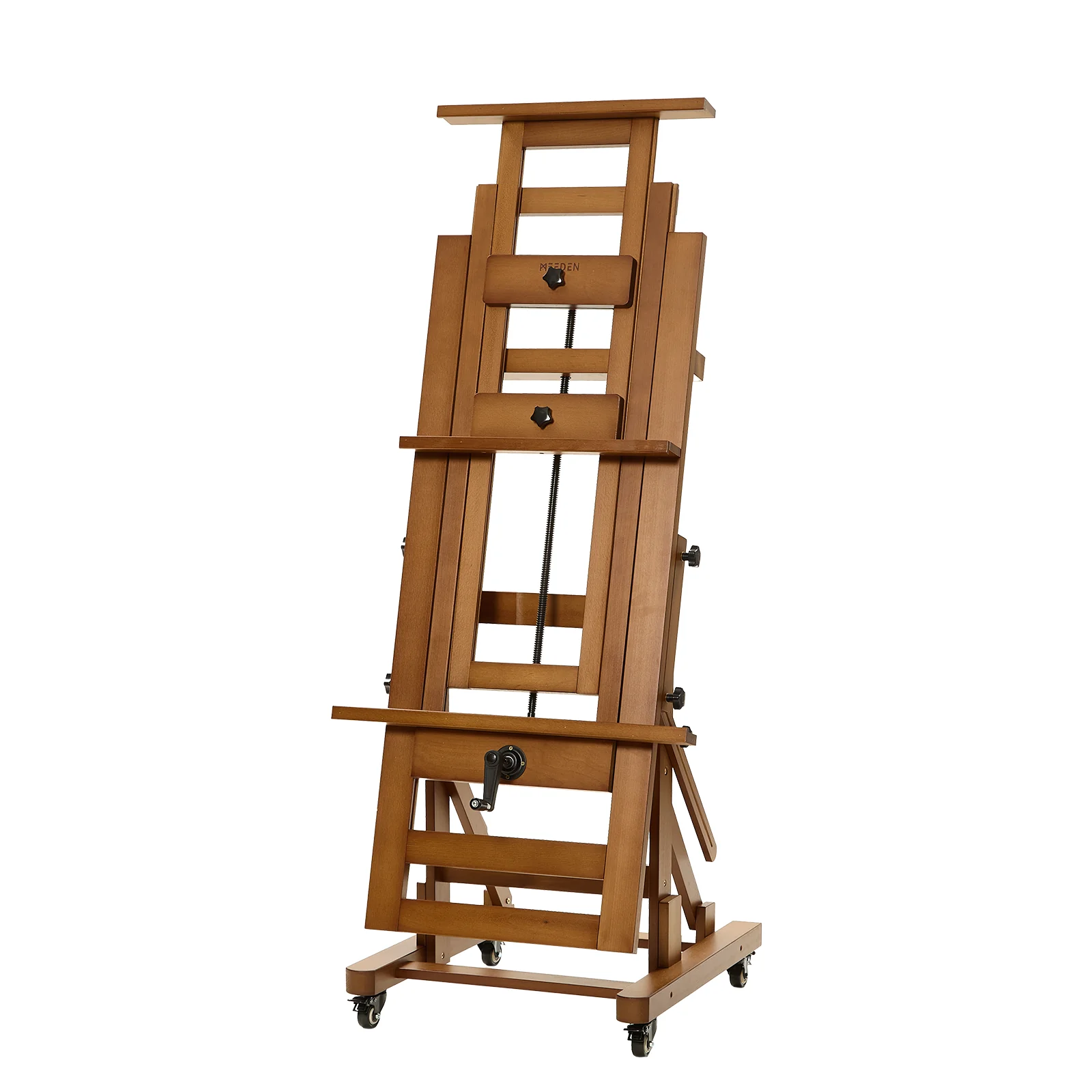 MEEDEN Deluxe Studio Large Rocker Crank Heavy Duty Artist Easel-Walnut-DHJ-12 - Image 9