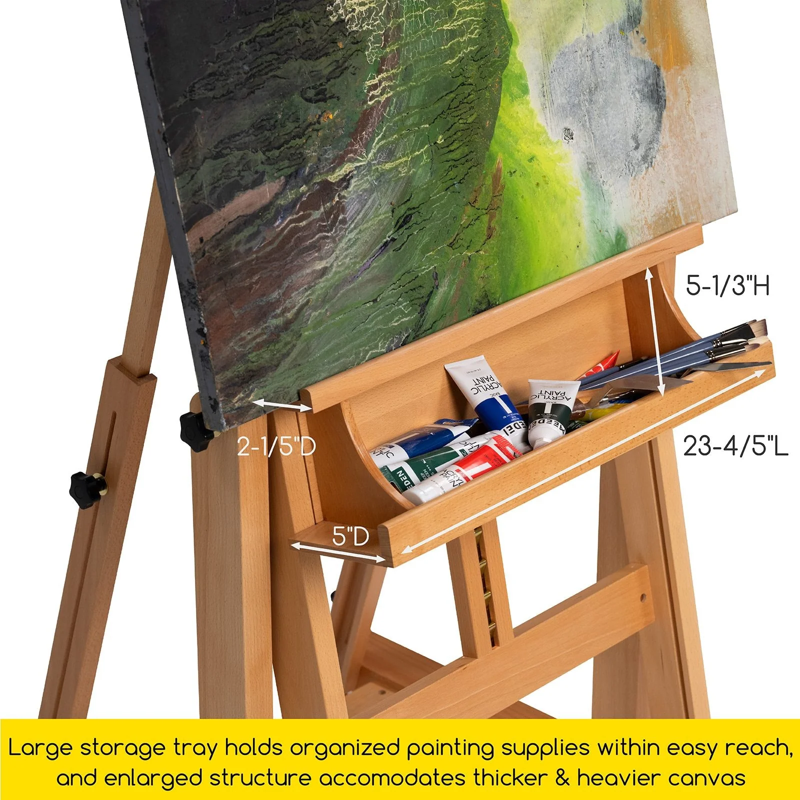 MEEDEN Enlarged Heavy-Duty H-Frame Artist Easel- W11 Pro - Image 6