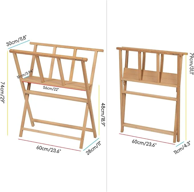 MEEDEN Folding Art Print Rack-Natural Wood -Small - Image 5