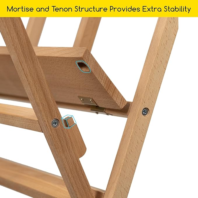 MEEDEN Folding Art Print Rack-Natural Wood -Small - Image 7
