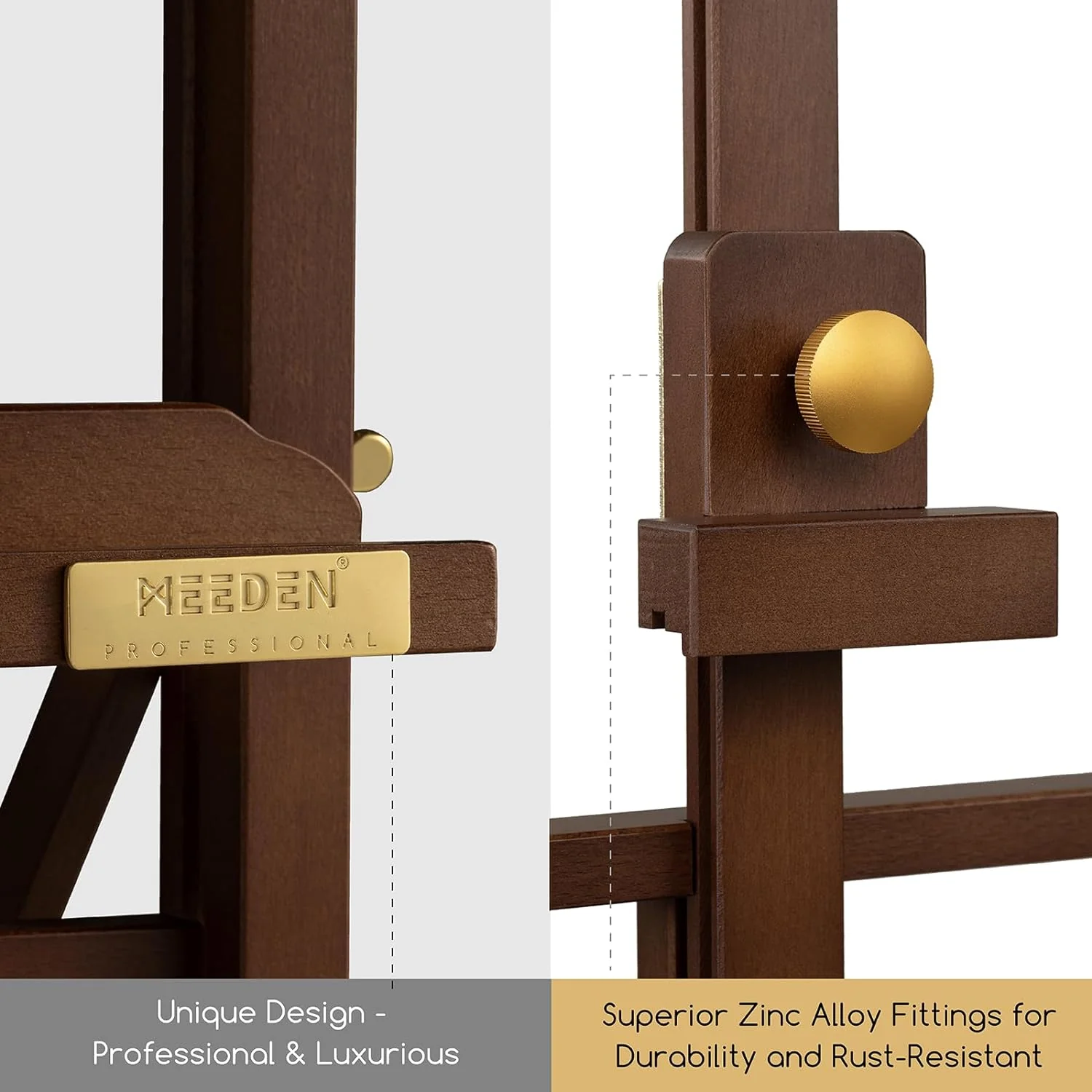 MEEDEN Pro Adjustable Beech Wood H Frame Tabletop Easel-HJ-10 - Image 8