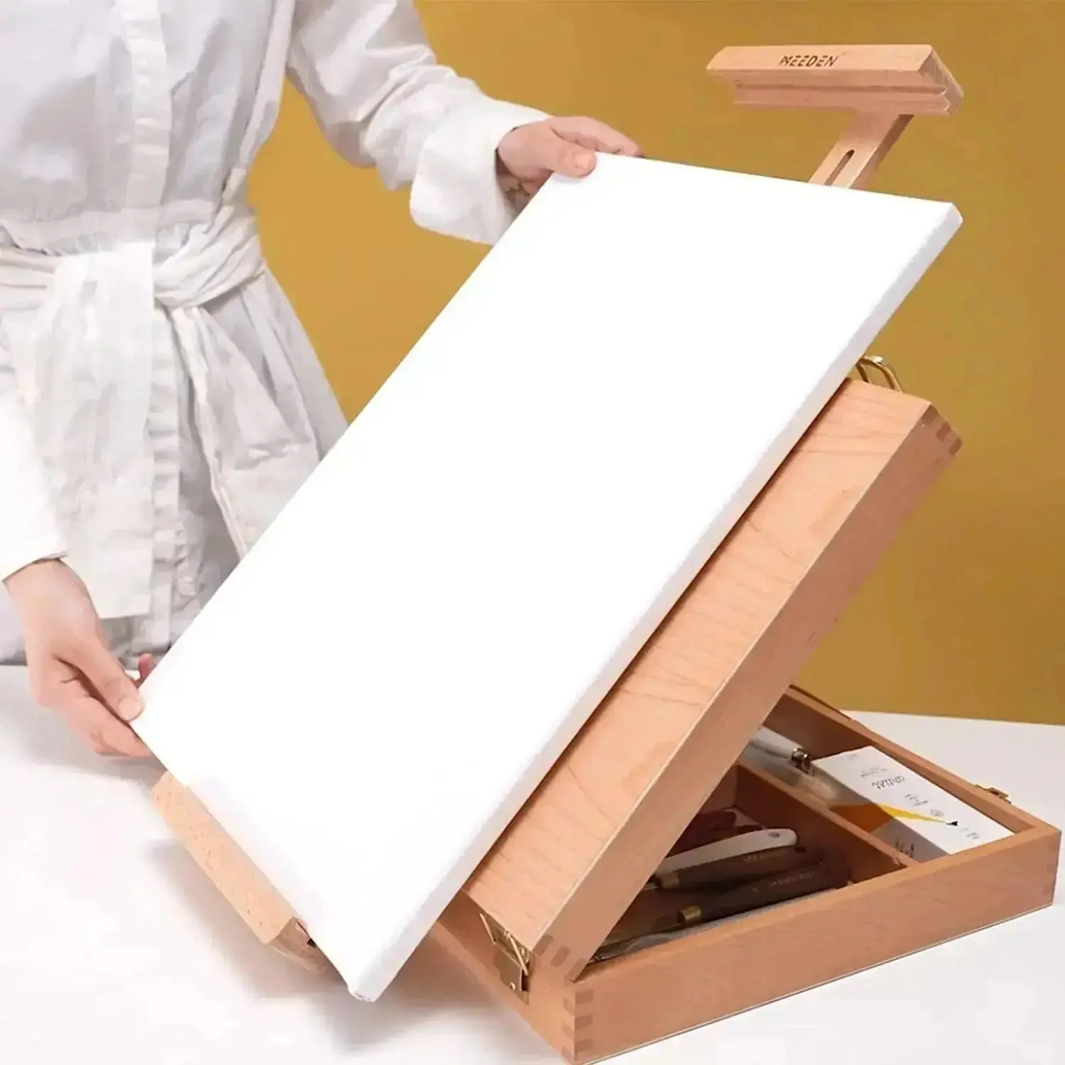 MEEDEN Tabletop Easel Wooden Sketchbox-HBX-6 - Image 3