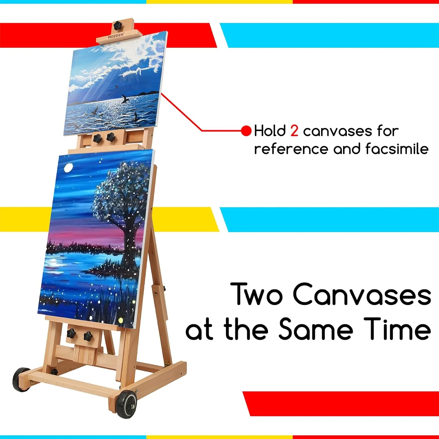 MEEDEN Versatile Studio H-Frame Artist Easel-W14 - Image 10