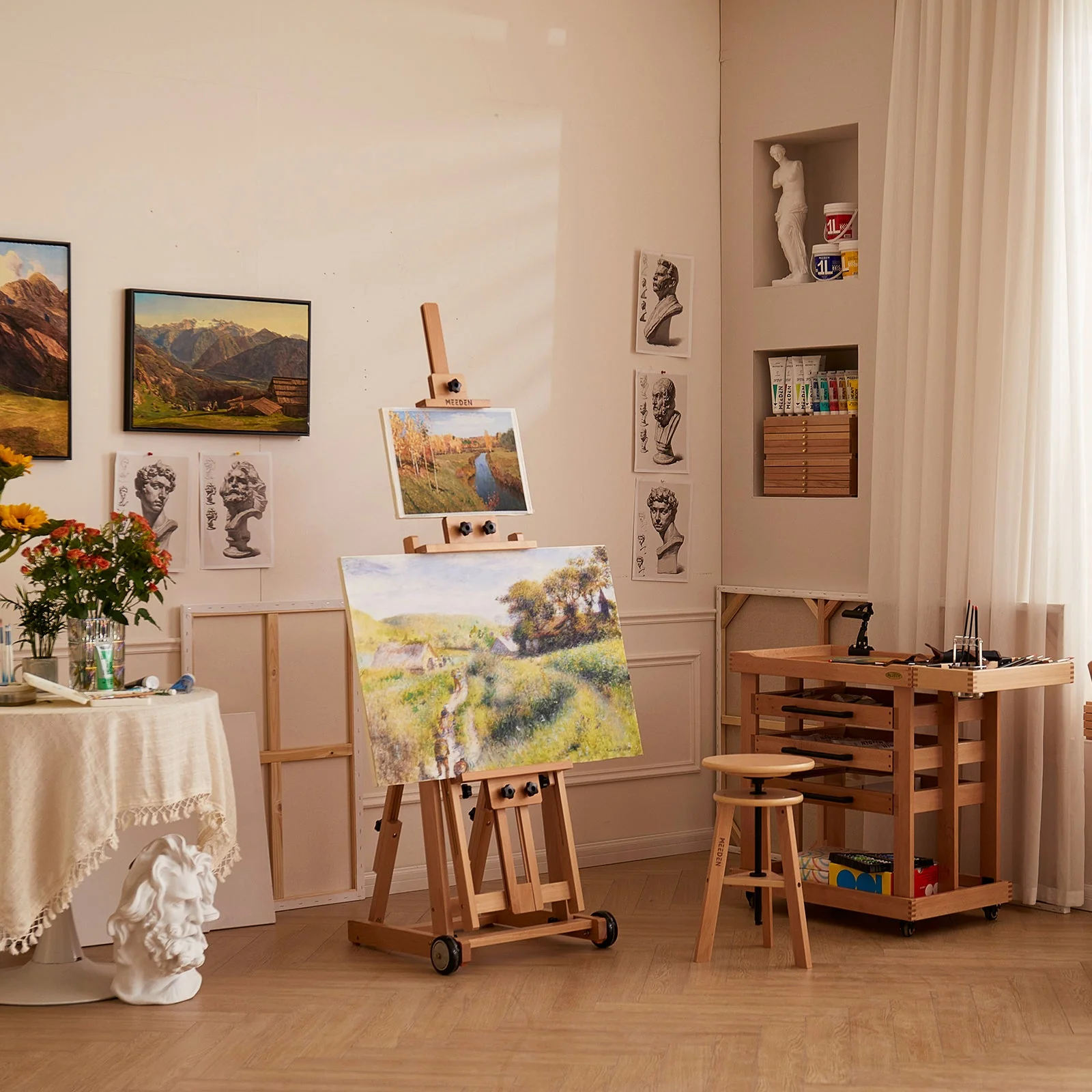 MEEDEN Versatile Studio H-Frame Artist Easel-W14 - Image 3