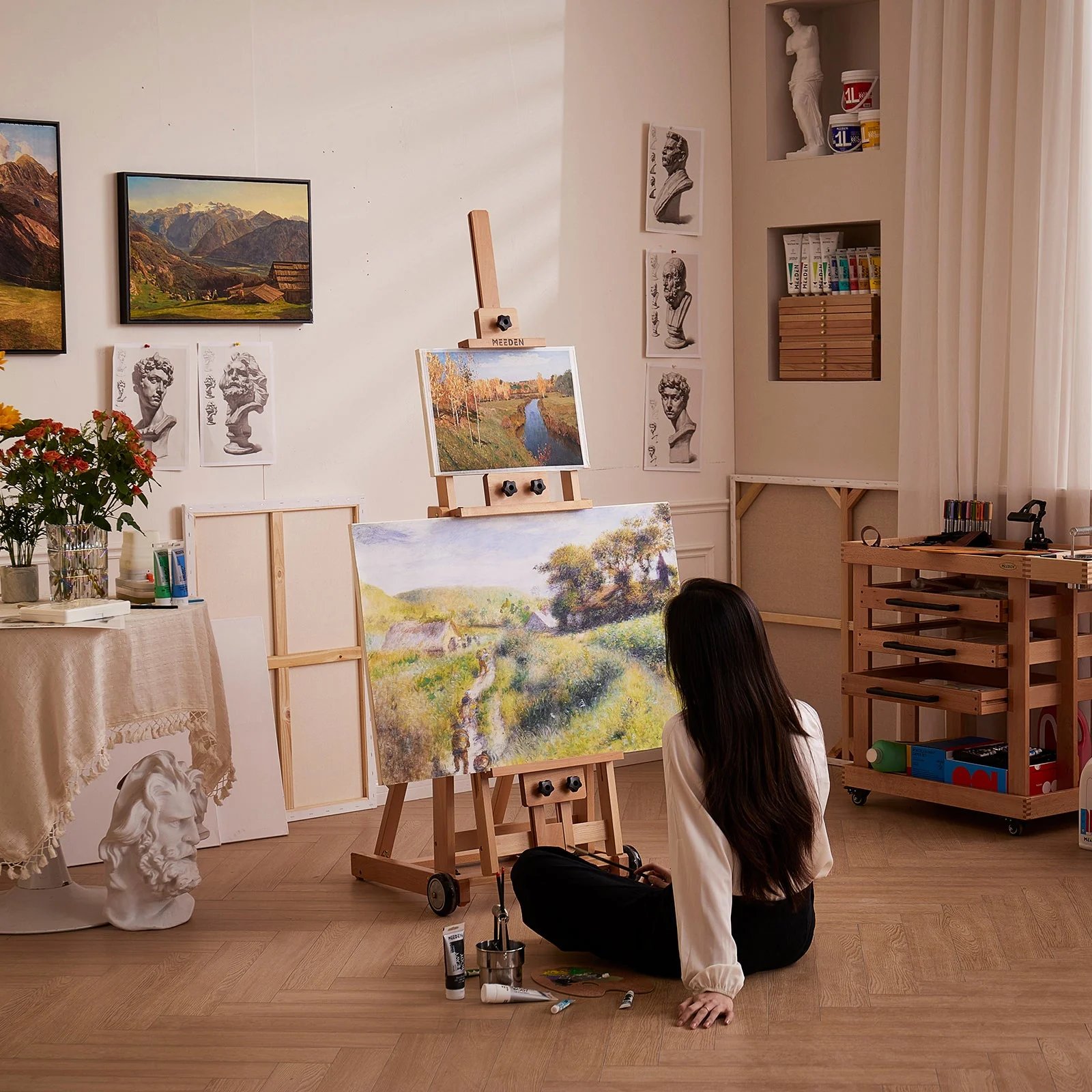 MEEDEN Versatile Studio H-Frame Artist Easel-W14 - Image 4