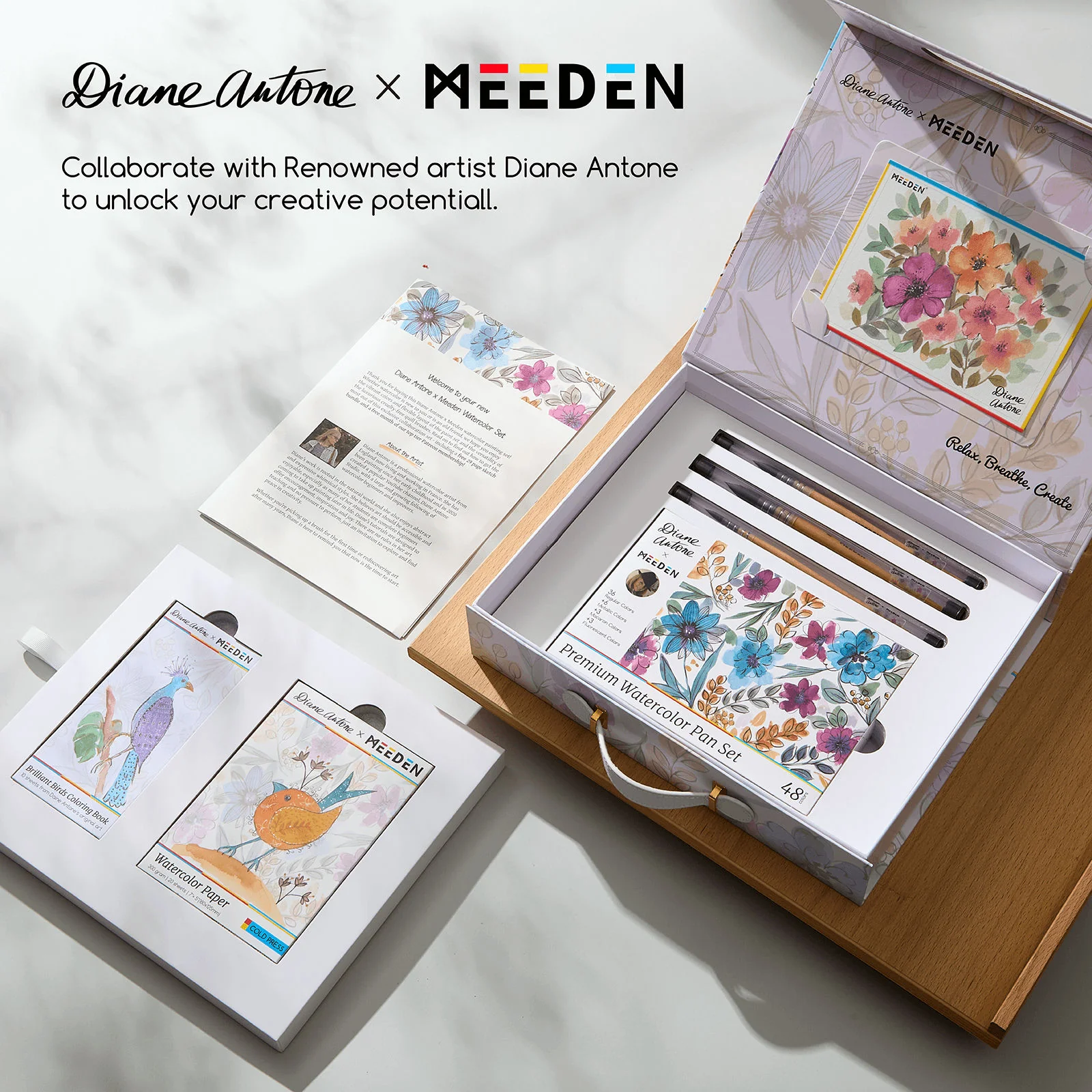 MEEDEN x Diane Antone Limited Edition Watercolor Paint Set - Image 4