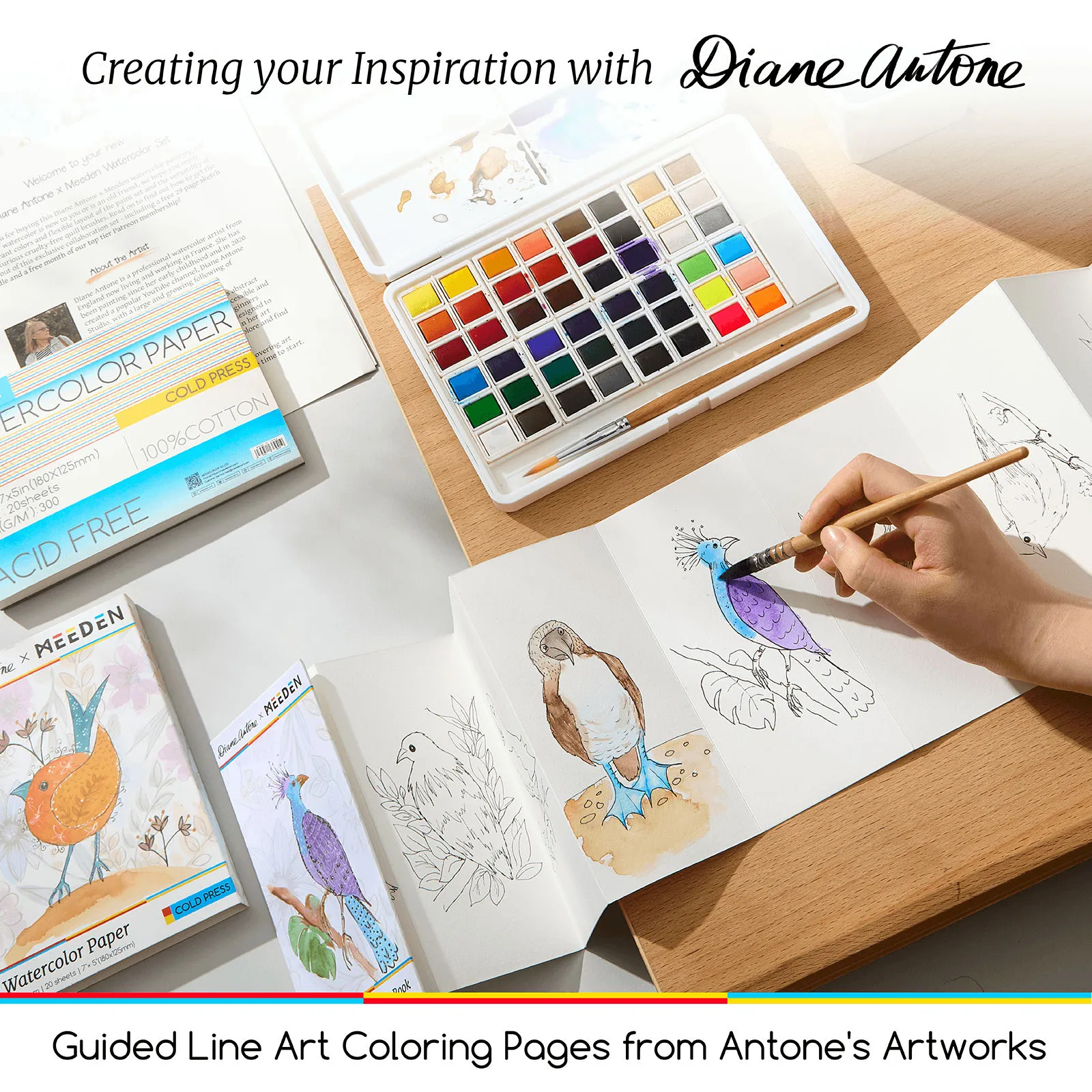 MEEDEN x Diane Antone Limited Edition Watercolor Paint Set - Image 6