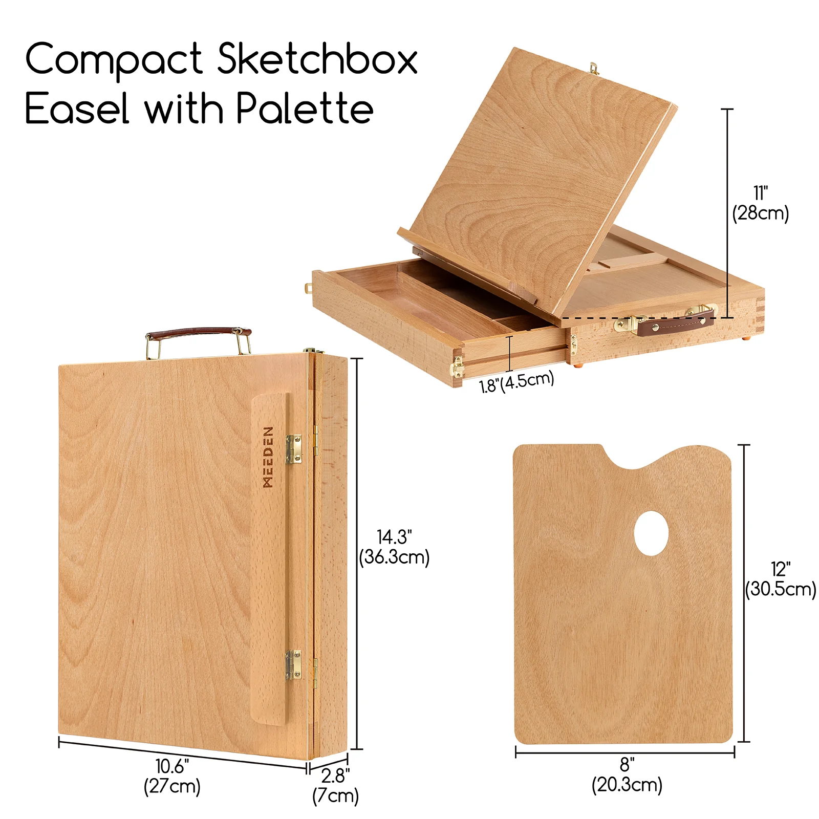 MEEDEN Tabletop Easel with Storage Drawer & Palette-XHC-1A - Image 6