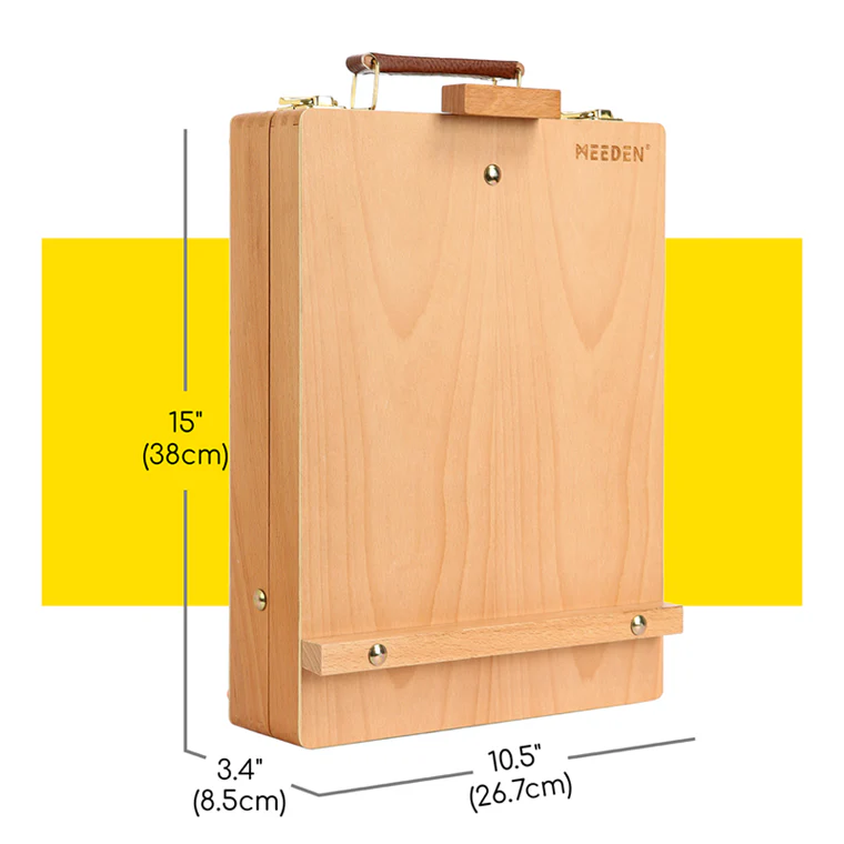 MEEDEN Solid Beech Wood Tabletop Easel, Art Easel with Storage-HBX-3 - Image 4